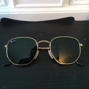 Ran Ban Hexagon Sunglasses